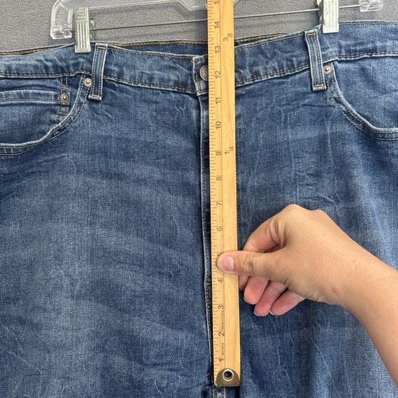 Levi's 502 Jeans Tapered Fit Stretch Denim Mens Big & Tall Size 46x34 Blue - Picture 6 of 11